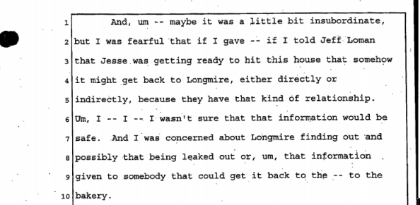 Yoell's Fears About Loman's Contact with Longmire